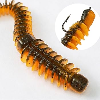 Amazon.co.jp: 釣り用ワーム餌 - フローティングワームルアー10